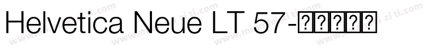 Helvetica Neue LT 57字体转换